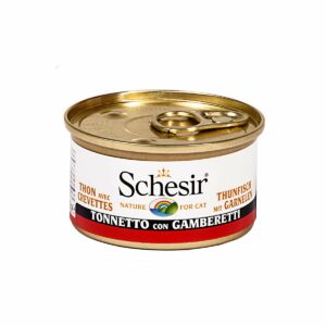 Schesir Katzenfutter in Gelee Thunfisch mit Garnelen 24x85g