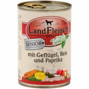 Landfleisch Dog Hundefutter Senior Geflügel