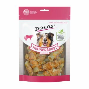 Dokas Hundesnack Hühnerbrust Kaurolle 2x250g