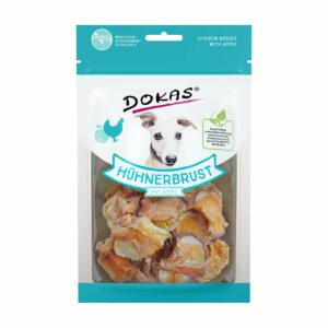 Dokas Hundesnack Hühnerbrust mit Apfel 8x70g