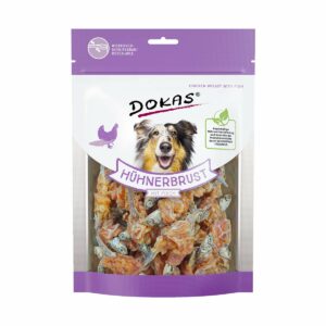 Dokas Hundesnack Hühnerbrust mit Fisch 2x220g