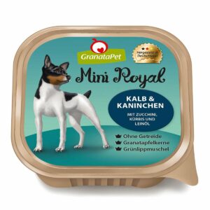 GranataPet Mini Royal Kalb und Kaninchen 22x150g