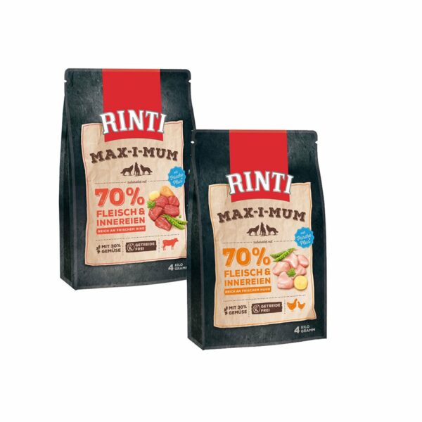 Rinti Max-i-Mum Rind und Huhn Mixpaket 2x4kg