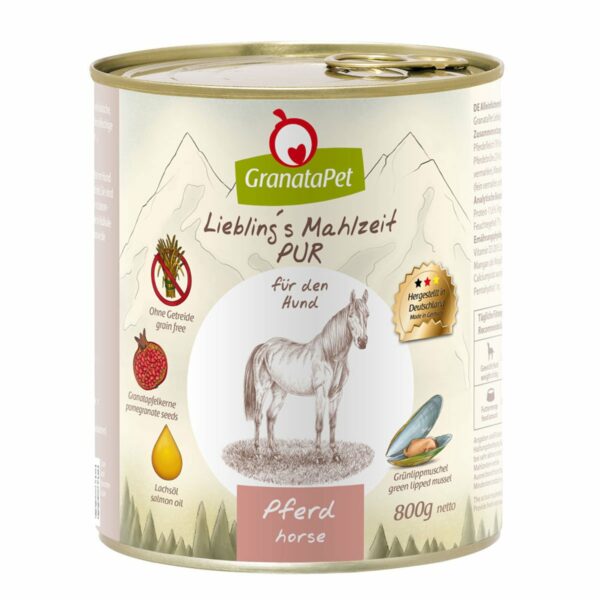 GranataPet Liebling's Mahlzeit Pferd PUR 6x800g