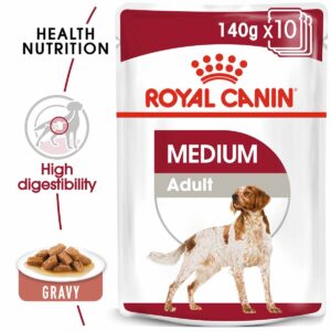 ROYAL CANIN MEDIUM Adult Nassfutter für mittelgroße Hunde 10x140g