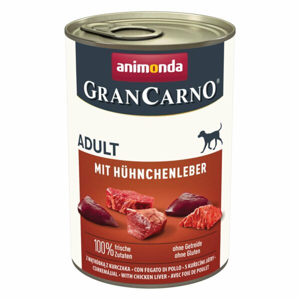 animonda GranCarno Adult mit Hühnchenleber 12x400g