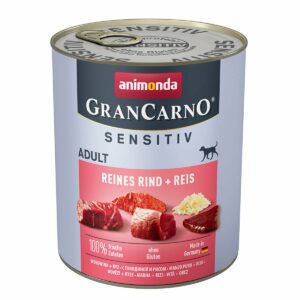 animonda GranCarno Adult Sensitiv Reines Rind + Reis 12x800g