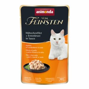 animonda vom Feinsten Hühnchenfilet und Entenbrust in Sauce 18x50g