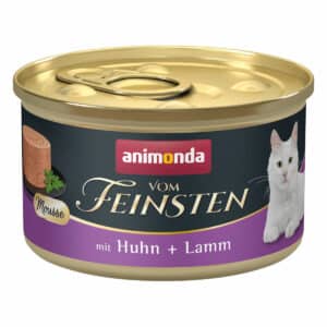 animonda vom Feinsten Mousse mit Huhn + Lamm 24x85g