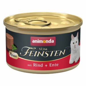 animonda vom Feinsten Mousse mit Rind + Ente 12x85g