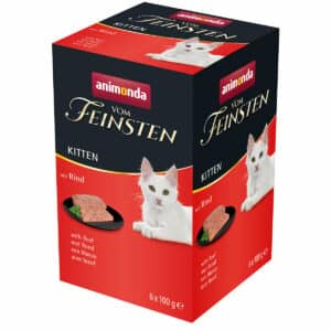 animonda vom Feinsten Kitten mit Rind 6x100g