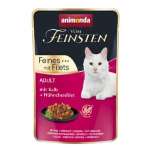 animonda vom Feinsten Adult mit Kalb + Hühnchenfilet 18x85g