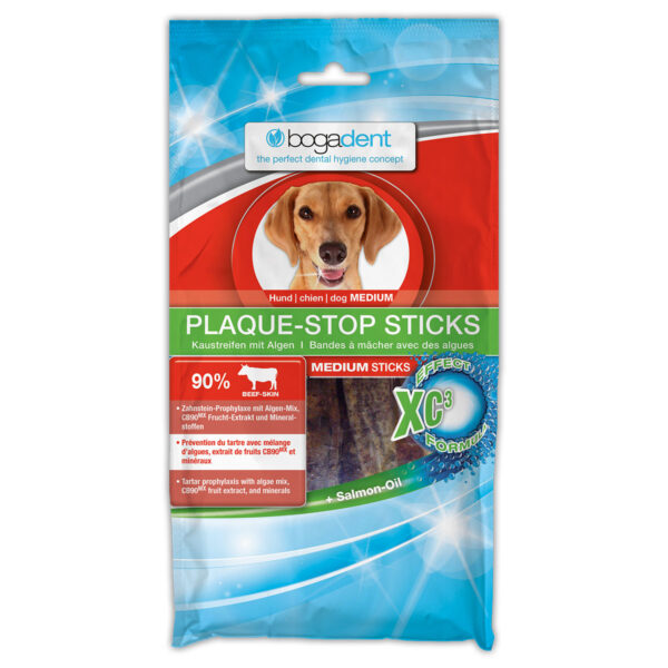 bogadent PLAQUE-STOP STICKS MEDIUM Hund 100 g