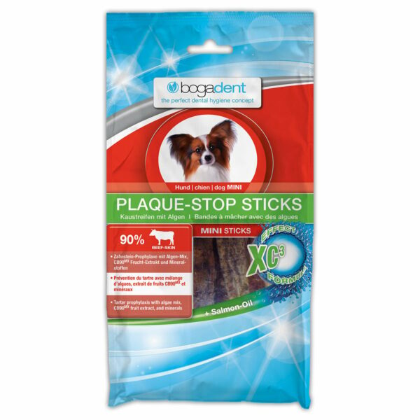 bogadent PLAQUE-STOP STICKS MINI Hund 100 g