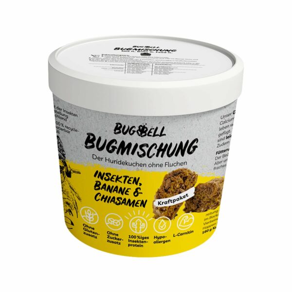 BugMischung Adult gelb Banane & Chiasamen 8x100g