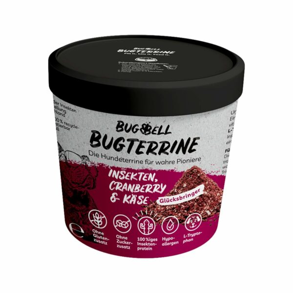 BugTerrine Adult rot Cranberry & Käse 100g