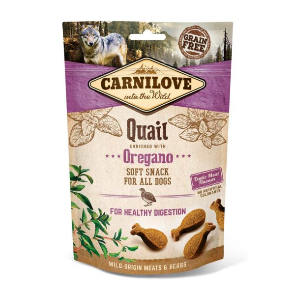 Carnilove Dog - Soft Snack - Quail with Oregano 200g