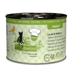 catz finefood Ragout No.605 Lachs & Wildente 6x190g