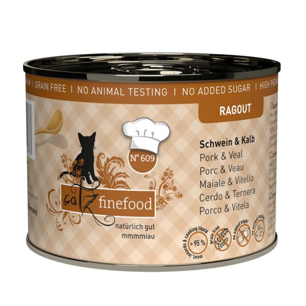 catz finefood Ragout No.609 Schwein & Kalb 24x190g