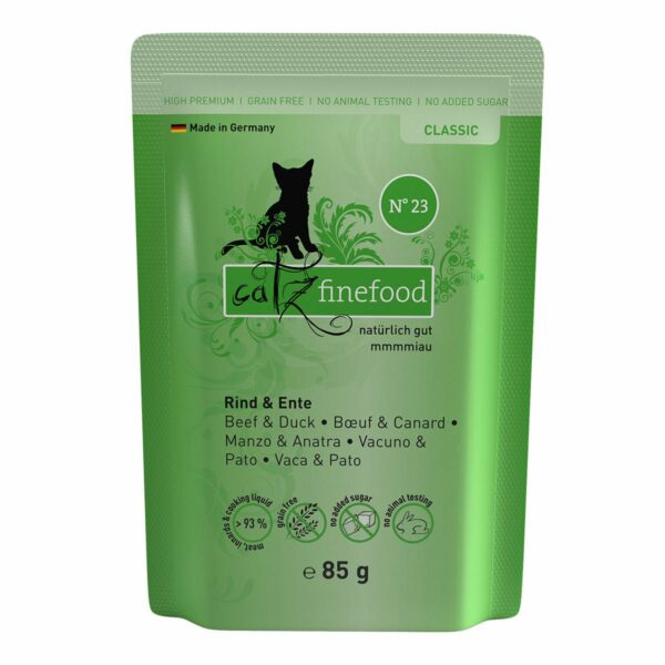 catz finefood Classic N° 23 - Rind & Ente 8x85g