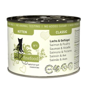 catz finefood Kitten No. 5 Lachs & Geflügel 24x200g