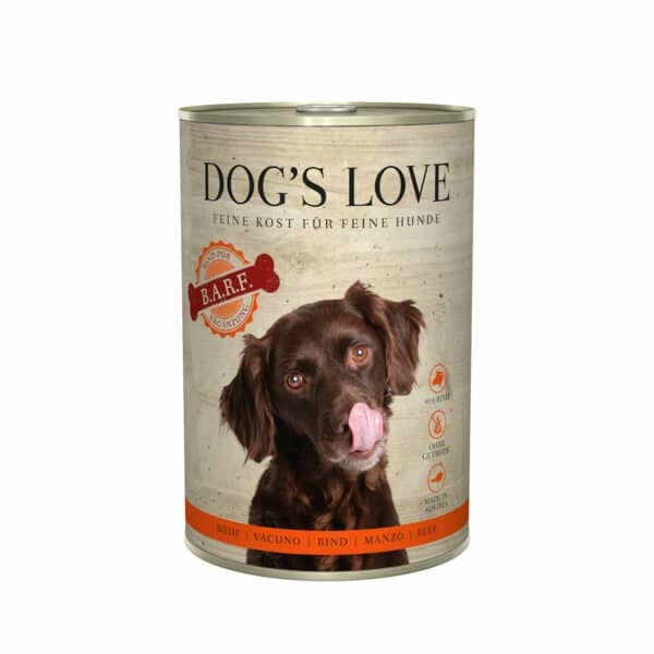 Dog's Love B.A.R.F Rind Pur 6x400g