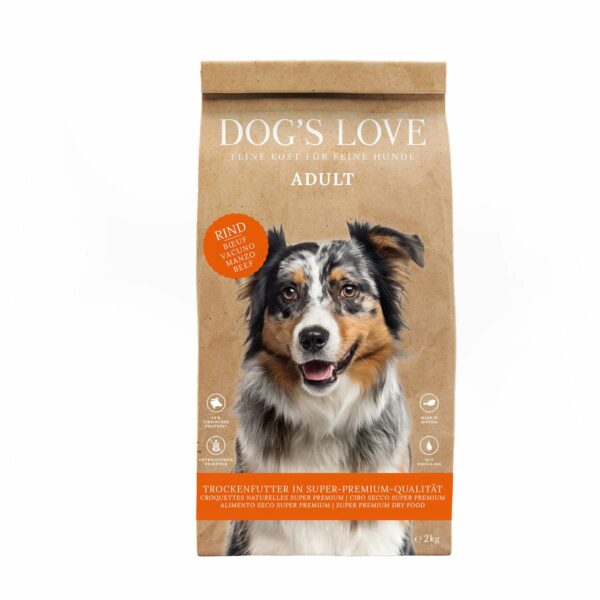 DOG'S LOVE Trocken Rind 2kg