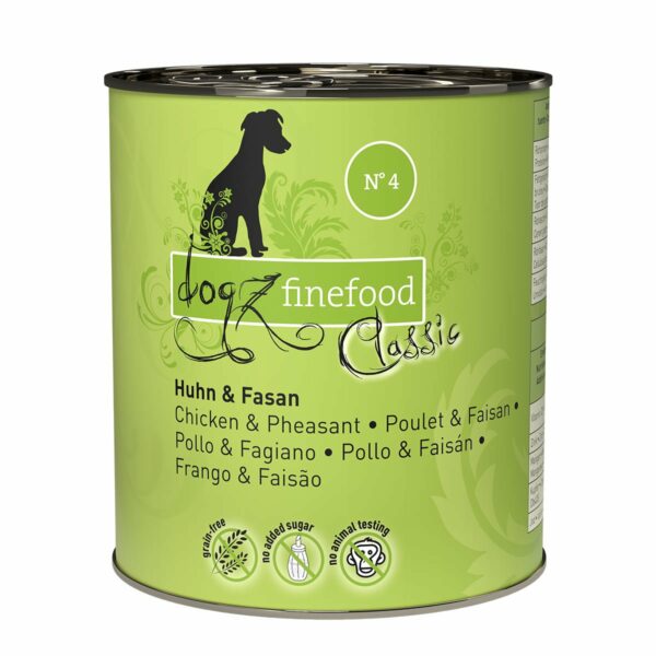 dogz finefood No. 04 Huhn & Fasan 12x800g