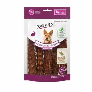 Dokas Hundesnack Kaninchenrücken getrocknet 7x120g