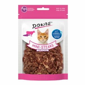 Dokas Mini-Steaks Rind & Fisch 25g