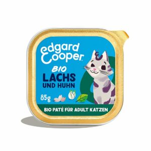 Edgard & Cooper Paté Bio-Lachs und Bio-Huhn 8x85g