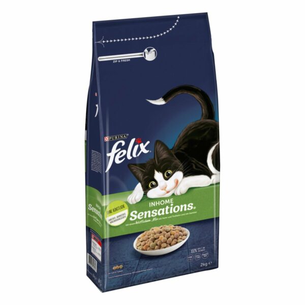 FELIX Inhome Sensations für Hauskatzen Huhn & Gemüse 2kg