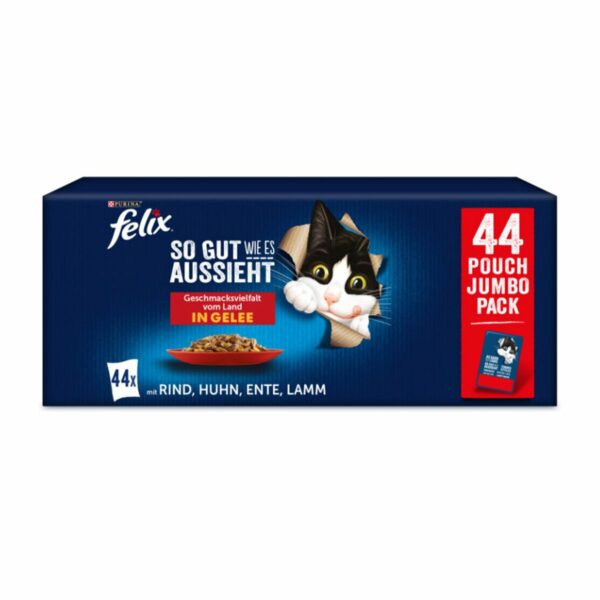 FELIX So gut wie es aussieht in Gelee Geschmacksvielfalt vom Land 44x85g