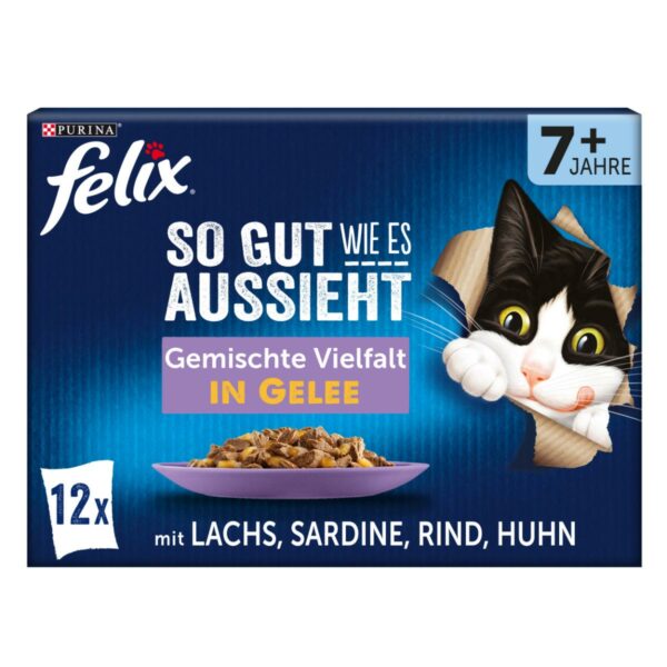 FELIX So gut wie es aussieht in Gelee Senior Gemischte Vielfalt 12x85g