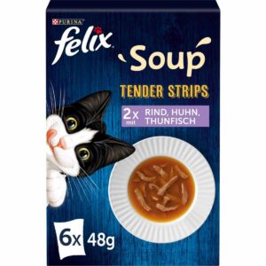 FELIX Soup Tender Strips Gemischte Vielfalt 6x48g