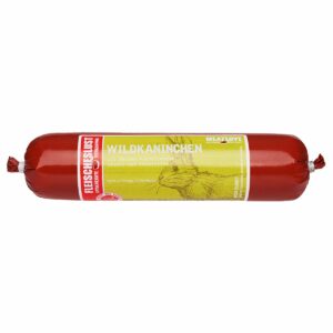 Fleischeslust Futterwurst Wildkaninchen 8x400g