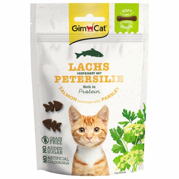 GimCat Soft Snacks Lachs mit Petersilie 10x60g