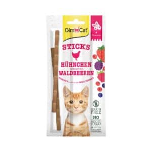 GimCat Superfood DuoSticks mit Hühnchen & Waldbeeren 6x3 Stück