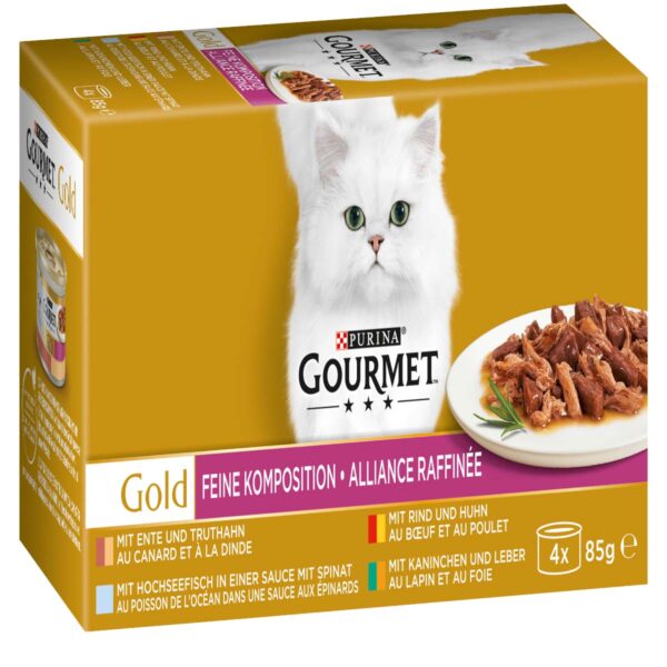 GOURMET Gold Feine Komposition Mixpaket 4x85g