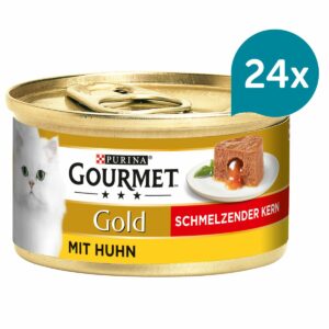 GOURMET Gold Schmelzender Kern mit Huhn 24x85g