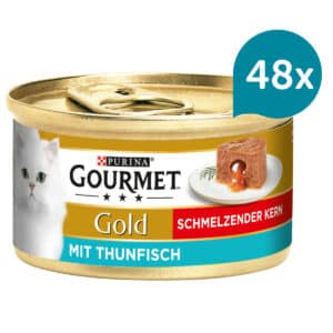 GOURMET Gold Schmelzender Kern mit Thunfisch 48x85g