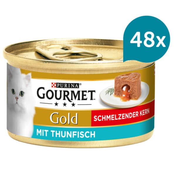 GOURMET Gold Schmelzender Kern mit Thunfisch 48x85g