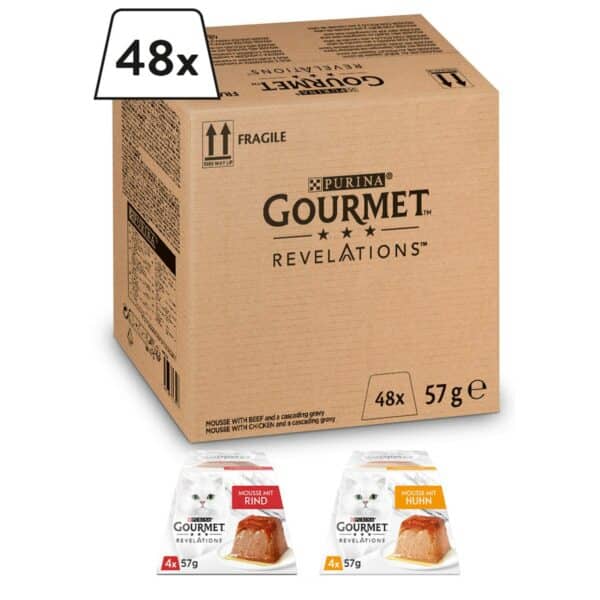 GOURMET Revelations Mousse Rind & Huhn 48x57g