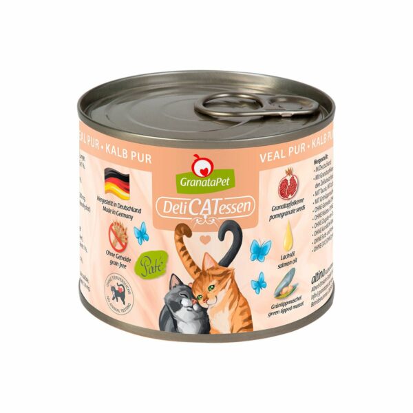 GranataPet Katze - Delicatessen Dose Kalb PUR 6x200g