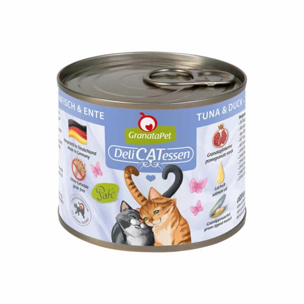 GranataPet Katze - Delicatessen Dose Thunfisch & Ente 12x200g