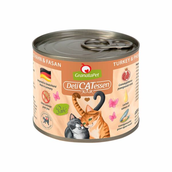 GranataPet Katze - Delicatessen Dose Truthahn & Fasan 12x200g