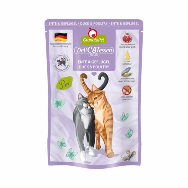 GranataPet Katze - Delicatessen Pouch Ente & Geflügel 6x85g