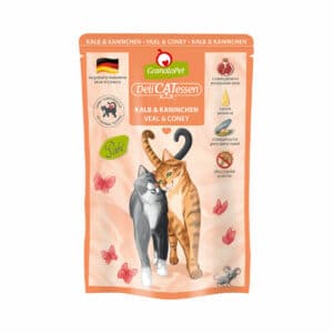 GranataPet Katze - Delicatessen Pouch Kalb & Kaninchen 12x85g