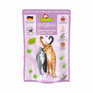 GranataPet Katze - Delicatessen Pouch Lamm & Truthahn 6x85g