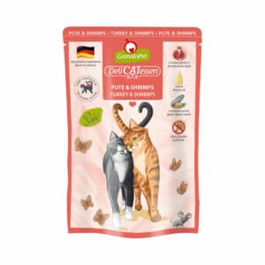 GranataPet Katze - Delicatessen Pouch Pute & Shrimps 6x85g